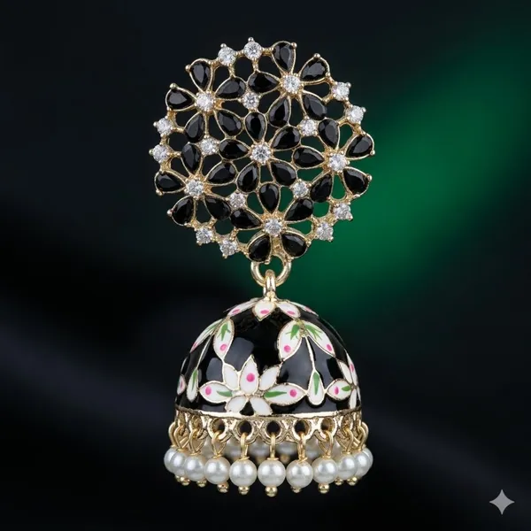 Black_Premium_Alloy_Earrings_For_Women