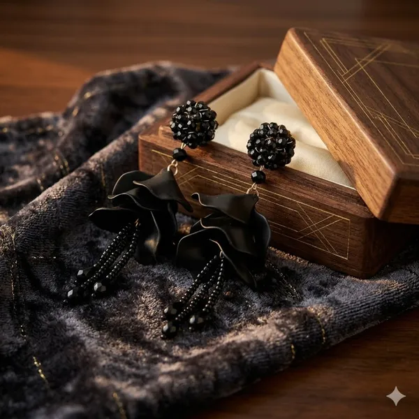 Black_Premium_Alloy_Earrings_For_Women