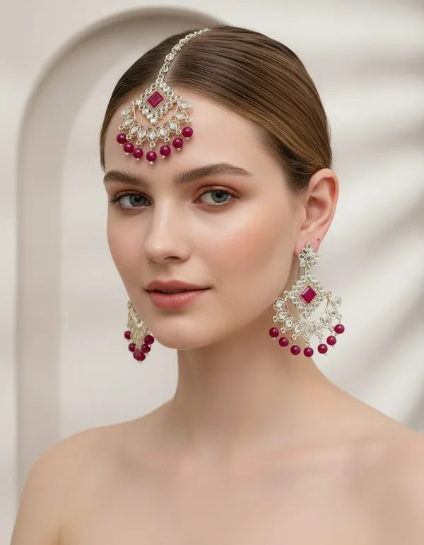 Rani_Pink_Premium_Alloy_Maang_Tika_Sets_For_Women