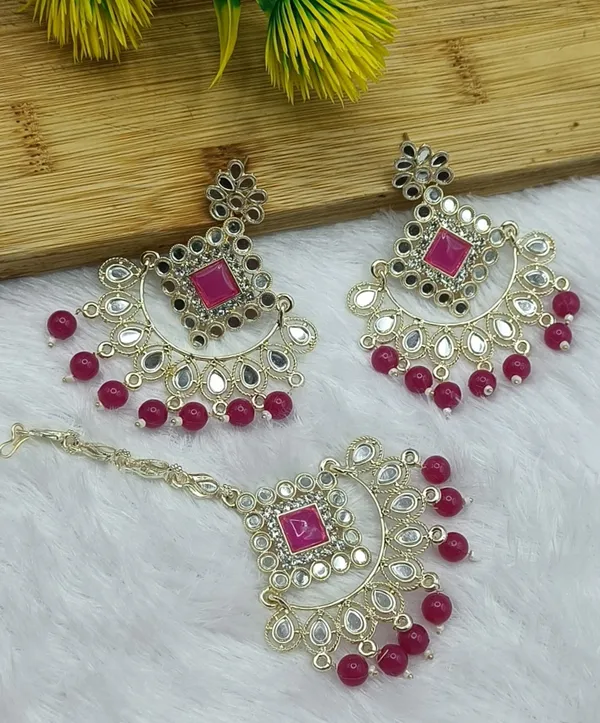 Rani_Pink_Premium_Alloy_Maang_Tika_Sets_For_Women