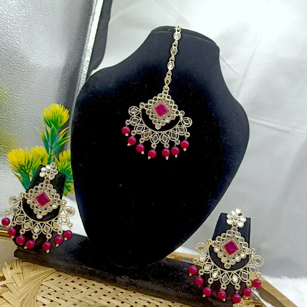 Rani_Pink_Premium_Alloy_Maang_Tika_Sets_For_Women