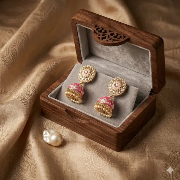 Pink_Premium_Alloy_Earrings_For_Women