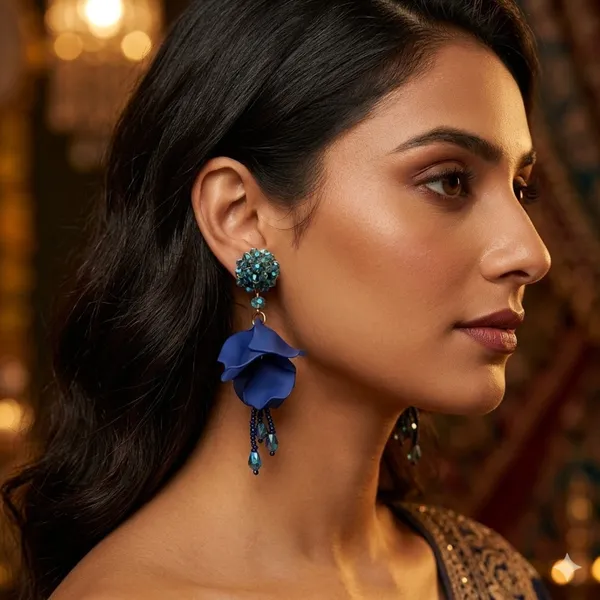 Blue_Premium_Alloy_Earrings_For_Women