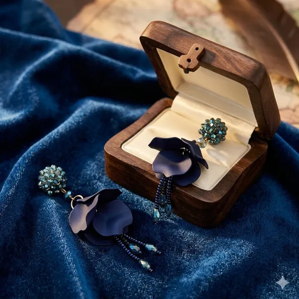 Blue_Premium_Alloy_Earrings_For_Women