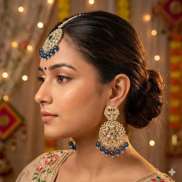 Gold_And_Blue_Premium_Alloy_Maang_Tika_Sets_For_Women