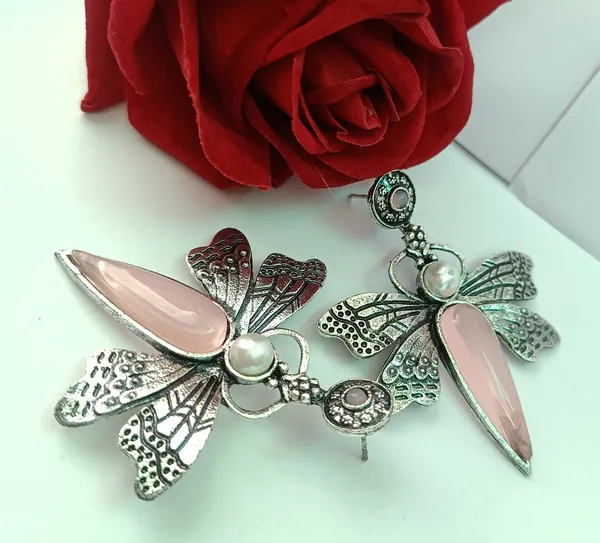 Pink_Premium_Alloy_Earrings_For_Women