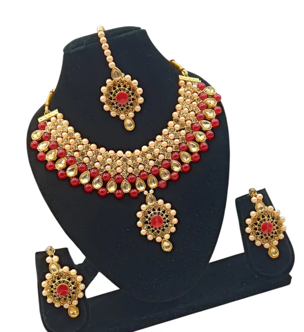 Red_Premium_Alloy_Necklace_Sets_For_Women