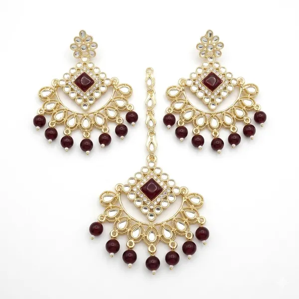 Maroon_Premium_Maang_Tika_Sets_For