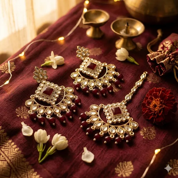 Maroon_Premium_Maang_Tika_Sets_For