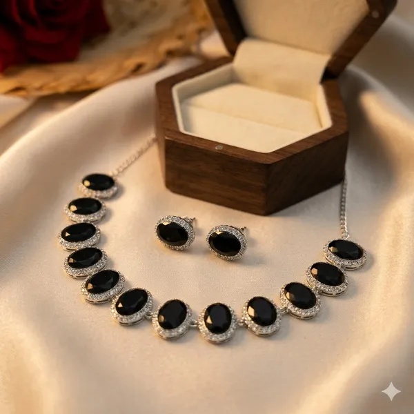 Black_Premium_Alloy_Necklace_Sets_For_Women