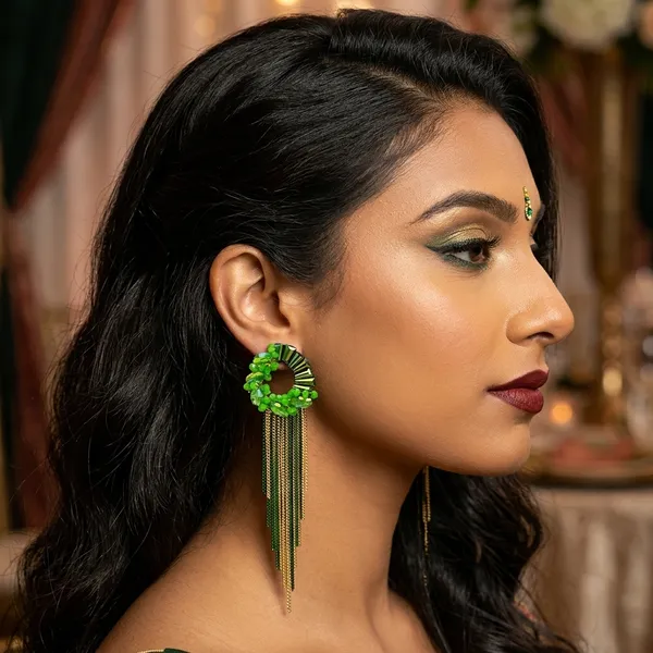 Green_Premium_Alloy_Earrings_For_Women