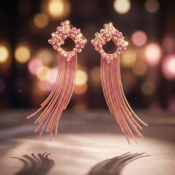 Pink_Premium_Alloy_Earrings_For_Women