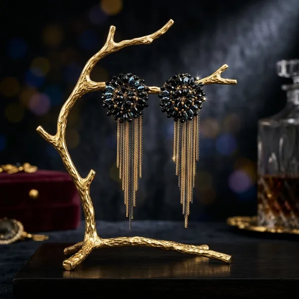 Black_Premium_Alloy_Earrings_For_Women