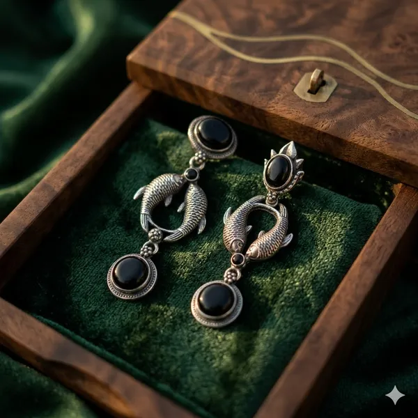 Black_Premium_Alloy_Earrings_For_Women