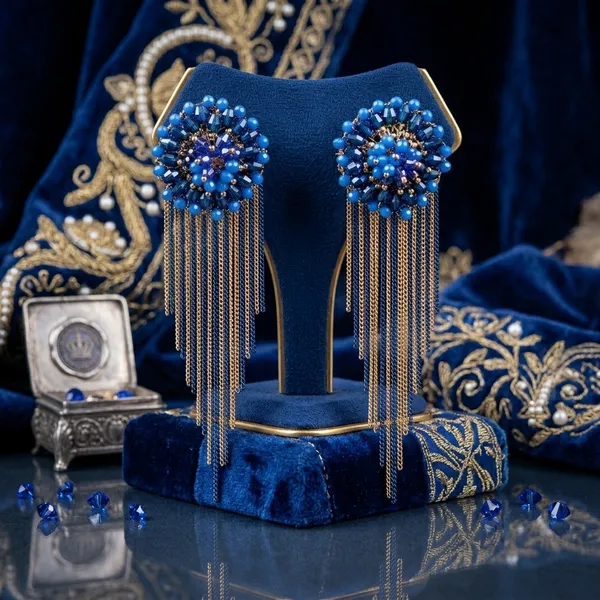 Blue_Premium_Alloy_Earrings_For_Women