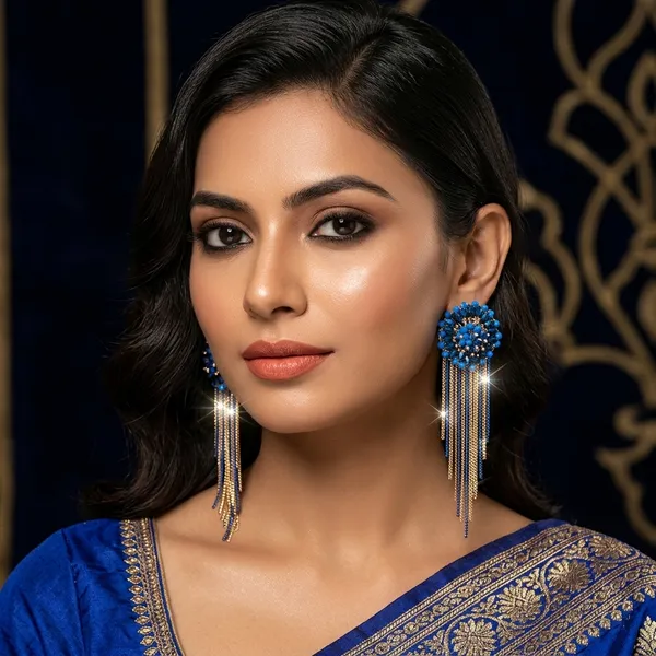 Blue_Premium_Alloy_Earrings_For_Women