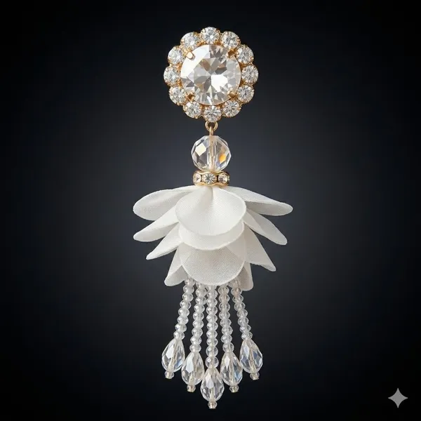 White_Premium_Alloy_Earrings_For_Women