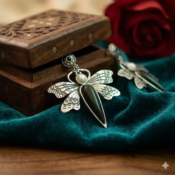 Black_Premium_Alloy_Earrings_For_Women