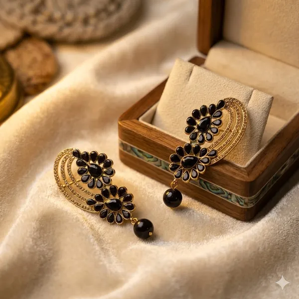 Black_Premium_Alloy_Earrings_For_Women