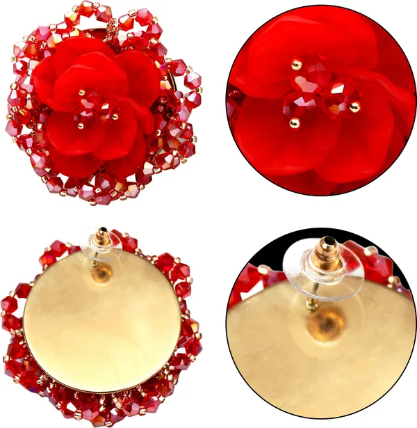 Red_Premium_Alloy_Earrings_For_Women
