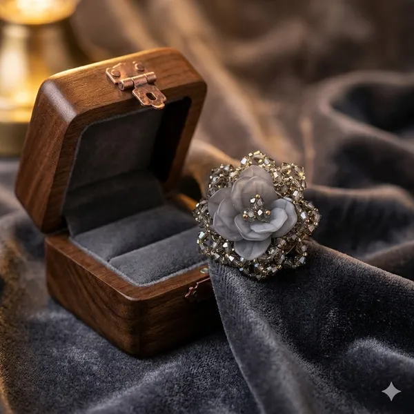 Grey_Premium_Alloy_Ring_For_Women