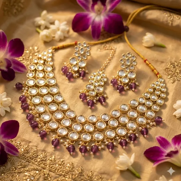 Purple_Premium_Alloy_Necklace_Sets_For_Women
