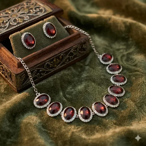 Maroon_Premium_Alloy_Necklace_Sets_For_Women