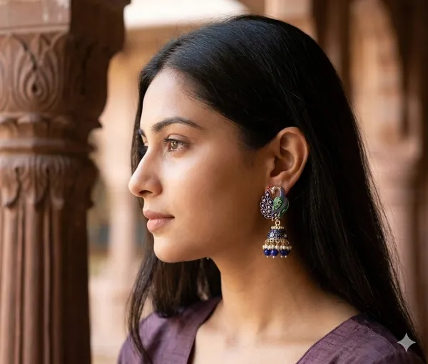 Blue_Premium_Alloy_Earrings_For_Women