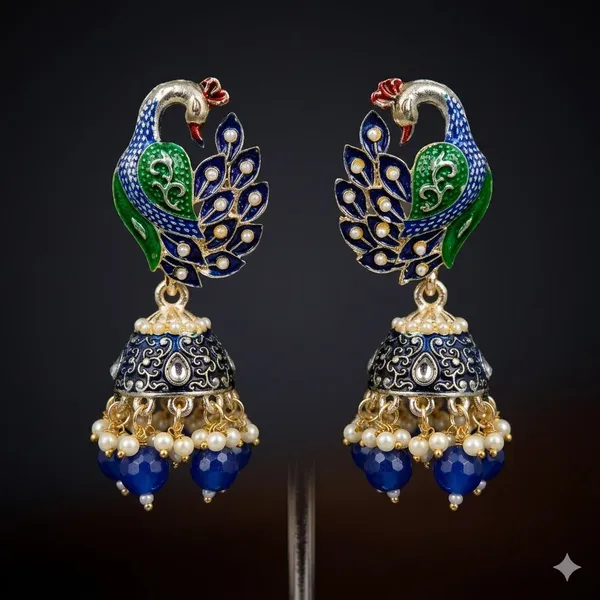 Blue_Premium_Alloy_Earrings_For_Women