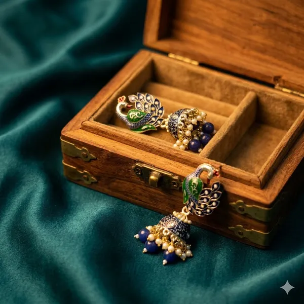 Blue_Premium_Alloy_Earrings_For_Women