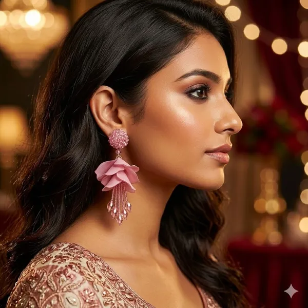 Pink_Premium_Alloy_Earrings_For_Women