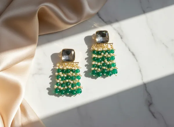 Green_Premium_Alloy_Earrings_For_Women