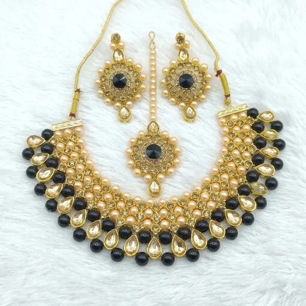 Black_Premium_Alloy_Necklace_Sets_For_Women