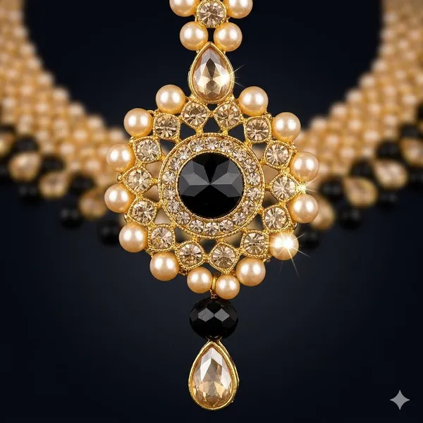 Black_Premium_Alloy_Necklace_Sets_For_Women