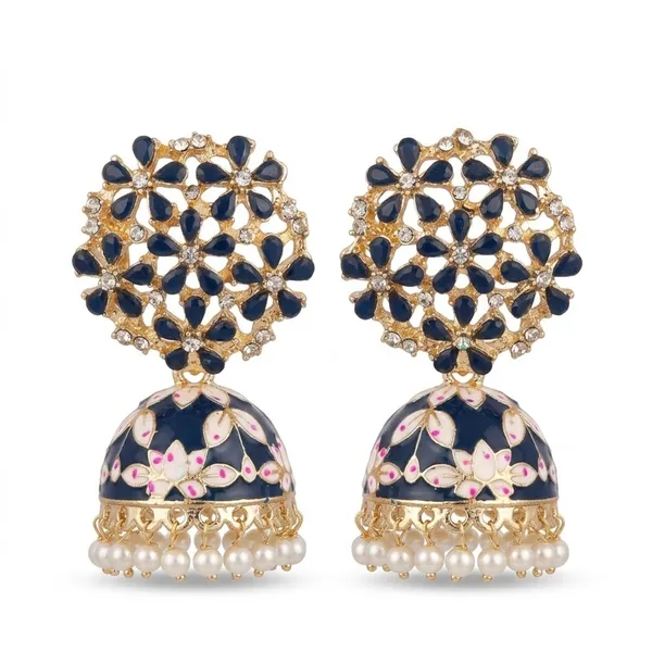 Blue_Premium_Alloy_Earrings_For_Women