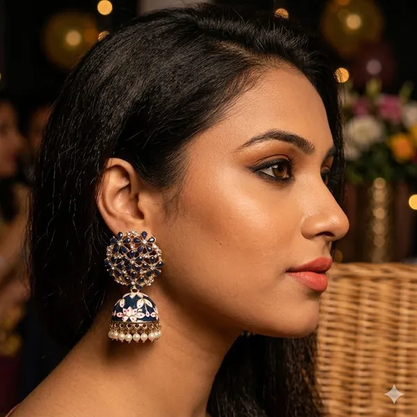 Blue_Premium_Alloy_Earrings_For_Women
