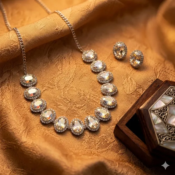 Silver_Premium_Alloy_Necklace_Sets_For_Women