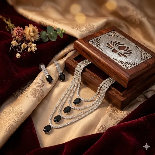 Black_Premium_Alloy_Necklace_Sets_For_Women