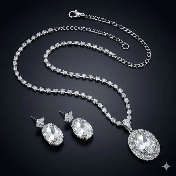 Silver_Premium_Alloy_Pendant_Sets_For_Women