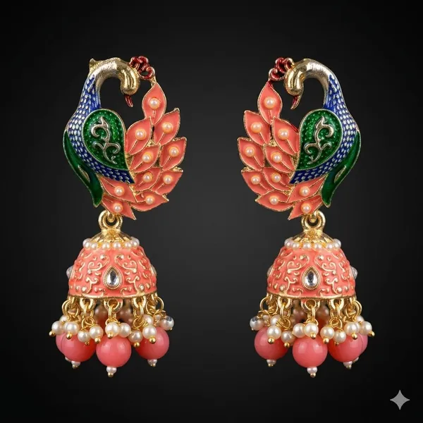 Pink_Premium_Alloy_Earrings_For_Women