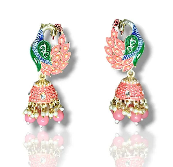 Pink_Premium_Alloy_Earrings_For_Women