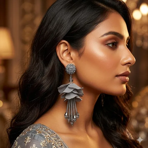 Grey_Premium_Alloy_Earrings_For_Women