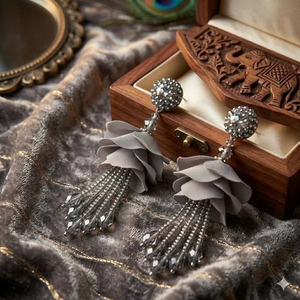 Grey_Premium_Alloy_Earrings_For_Women