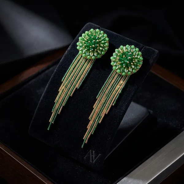 Green_Premium_Alloy_Earrings_For_Women