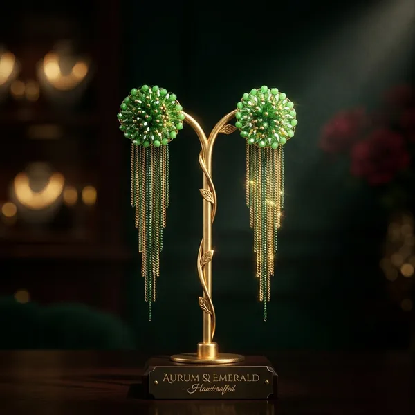 Green_Premium_Alloy_Earrings_For_Women
