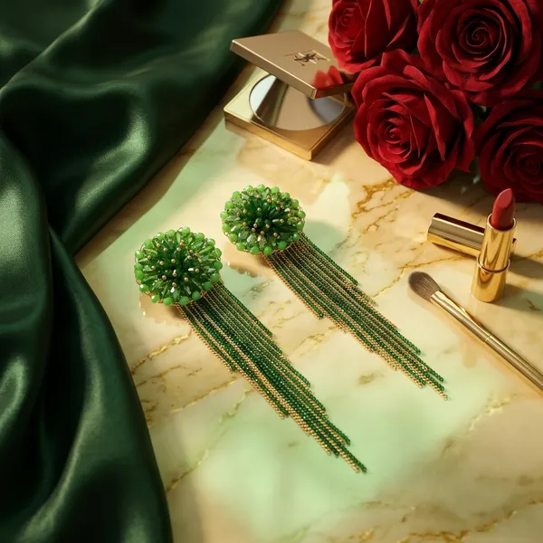 Green_Premium_Alloy_Earrings_For_Women