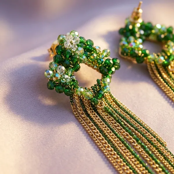 Green_Premium_Alloy_Earrings_For_Women