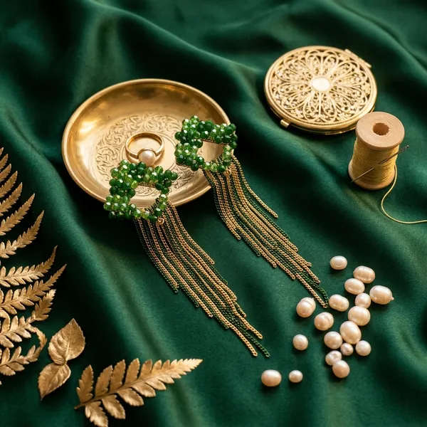 Green_Premium_Alloy_Earrings_For_Women