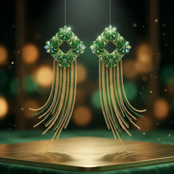 Green_Premium_Alloy_Earrings_For_Women