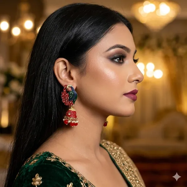 Red_Premium_Alloy_Earrings_For_Women